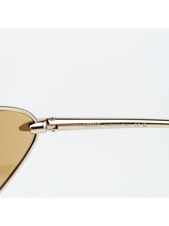 Loewe Women Sunglasses Gold Brown Wraparound LW40164U 32E NEW AUTHENTIC main image 9